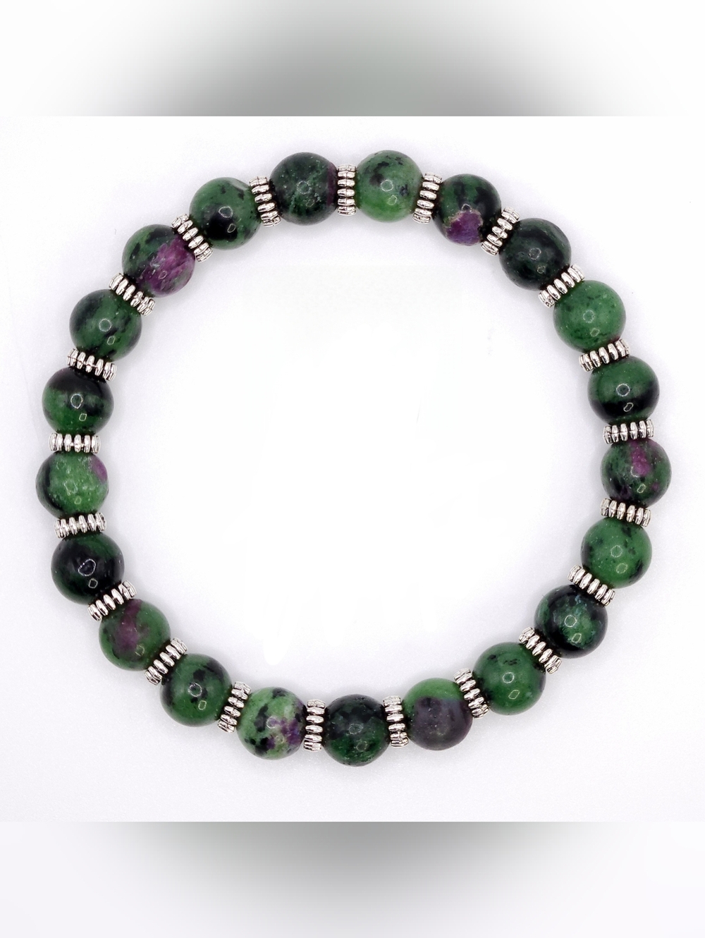 Ruby In Zoisite Natural Gemstone Bracelet